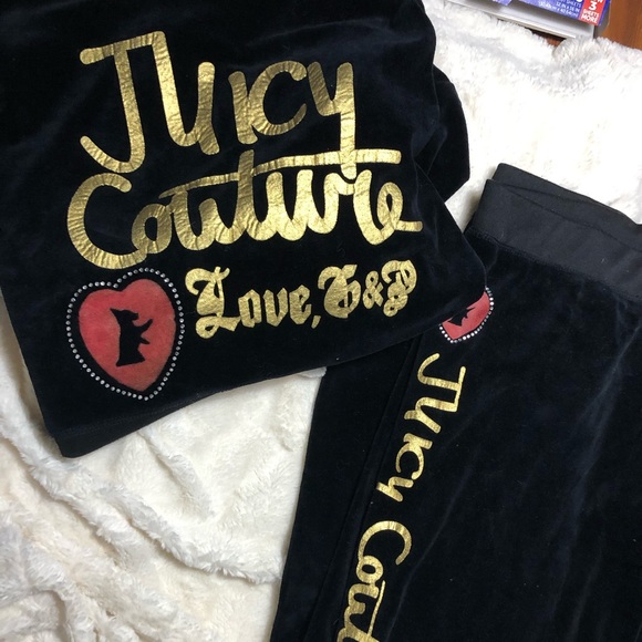 Juicy Couture Jackets & Blazers - Juicy couture black track suite size medium
